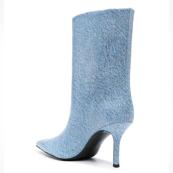 NWT Alexander Wang Delphine 90mm denim boots - Picture 9 of 12